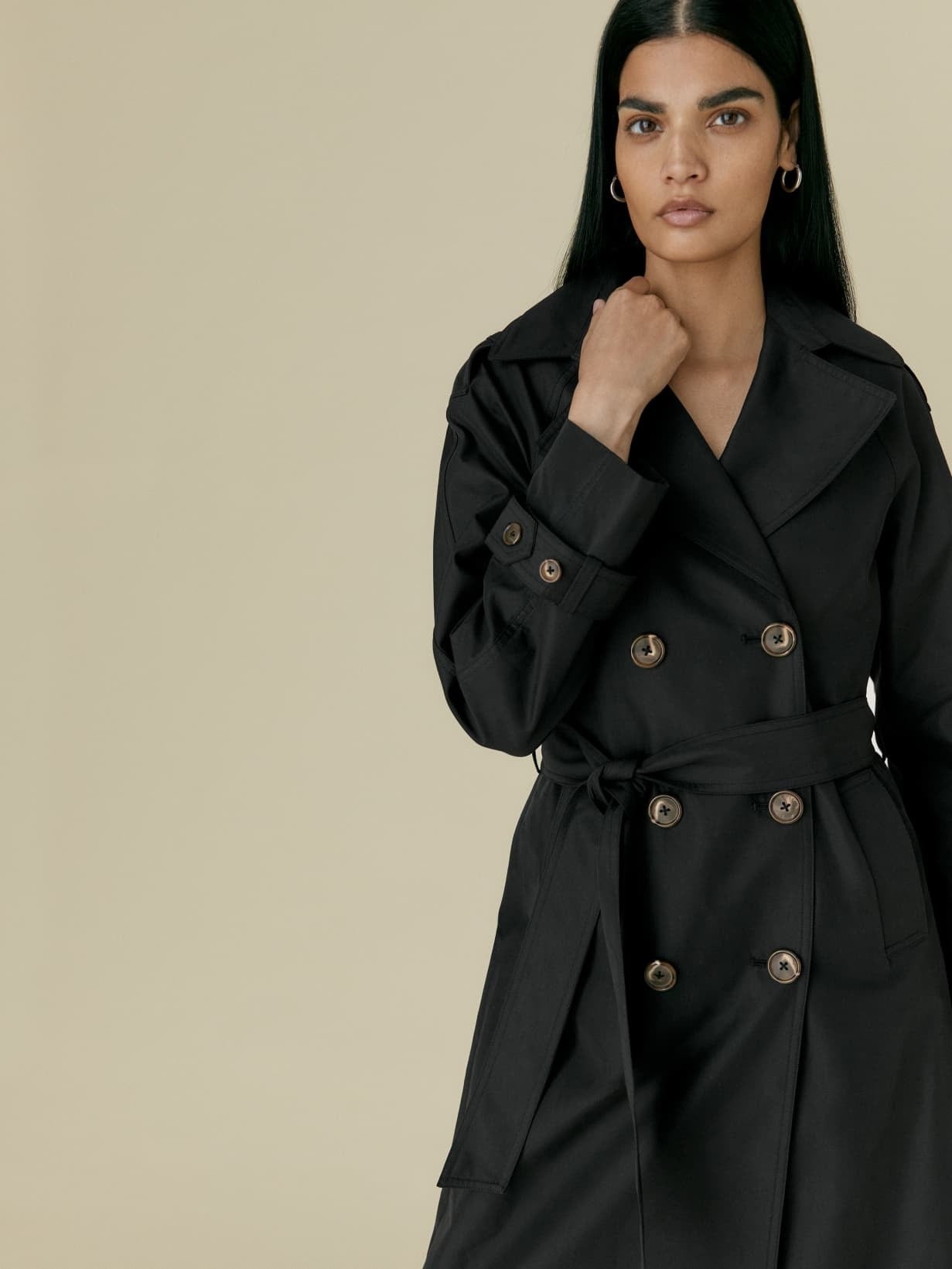 xakxx Elegant Lapel Double Breasted Long Women Trench Coats Autumn Winter Overcoat Full Sleeve Belted Ladies Windbreaker