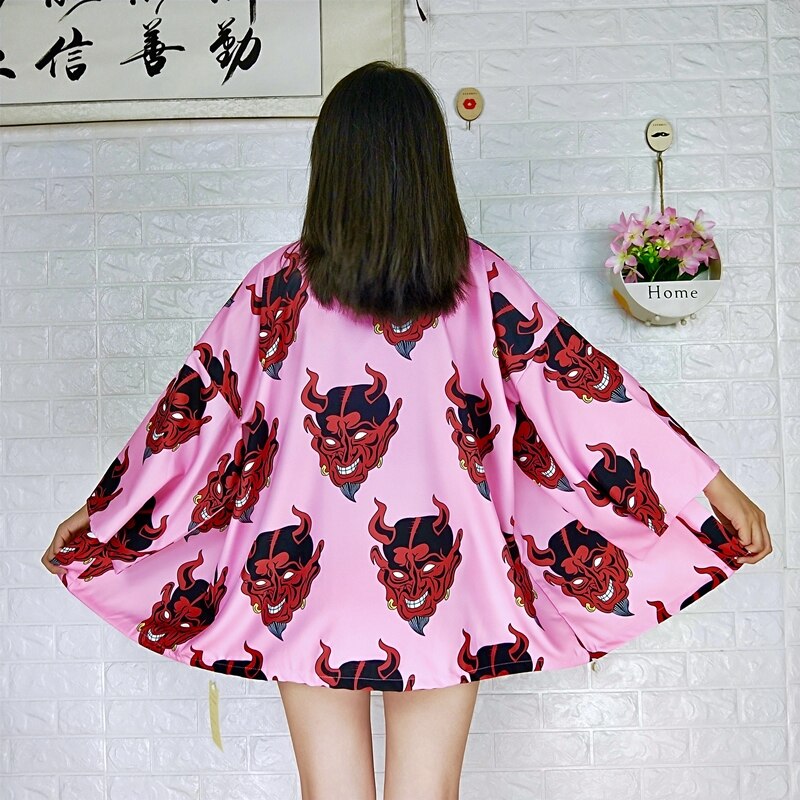 xakxx xakxx Womens tops and blouses harajuku kawaii shirt Japanese streetwear outfit kimono cardigan female yukata blouse women AA001