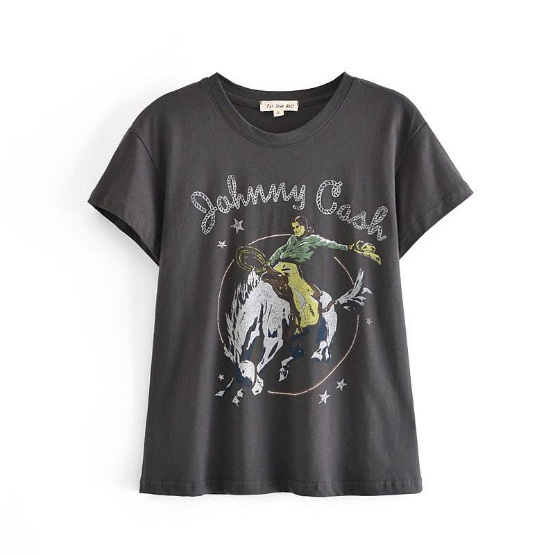 xakxx Women High Quality Summer Cotton T Shirt Short Sleeve O Neck Tees Ladies Casual Tee Shirt Street Wear Top