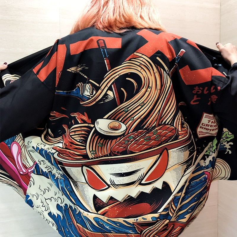 xakxx xakxx Womens tops and blouses harajuku kawaii shirt Japanese streetwear outfit kimono cardigan female yukata blouse women AA001