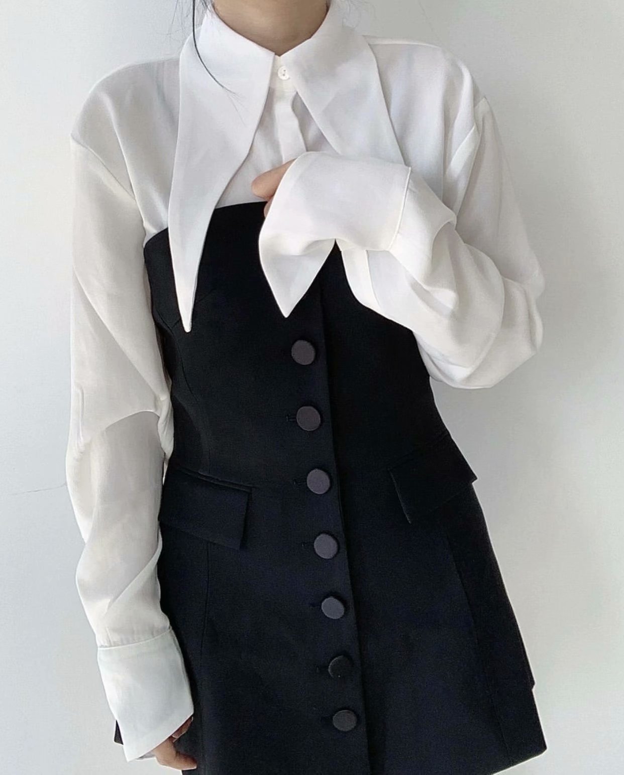 xakxx xakxx Women Fashion White Tops Office Lady Summer Tops And Blouses Streetwear Femme Vestidos