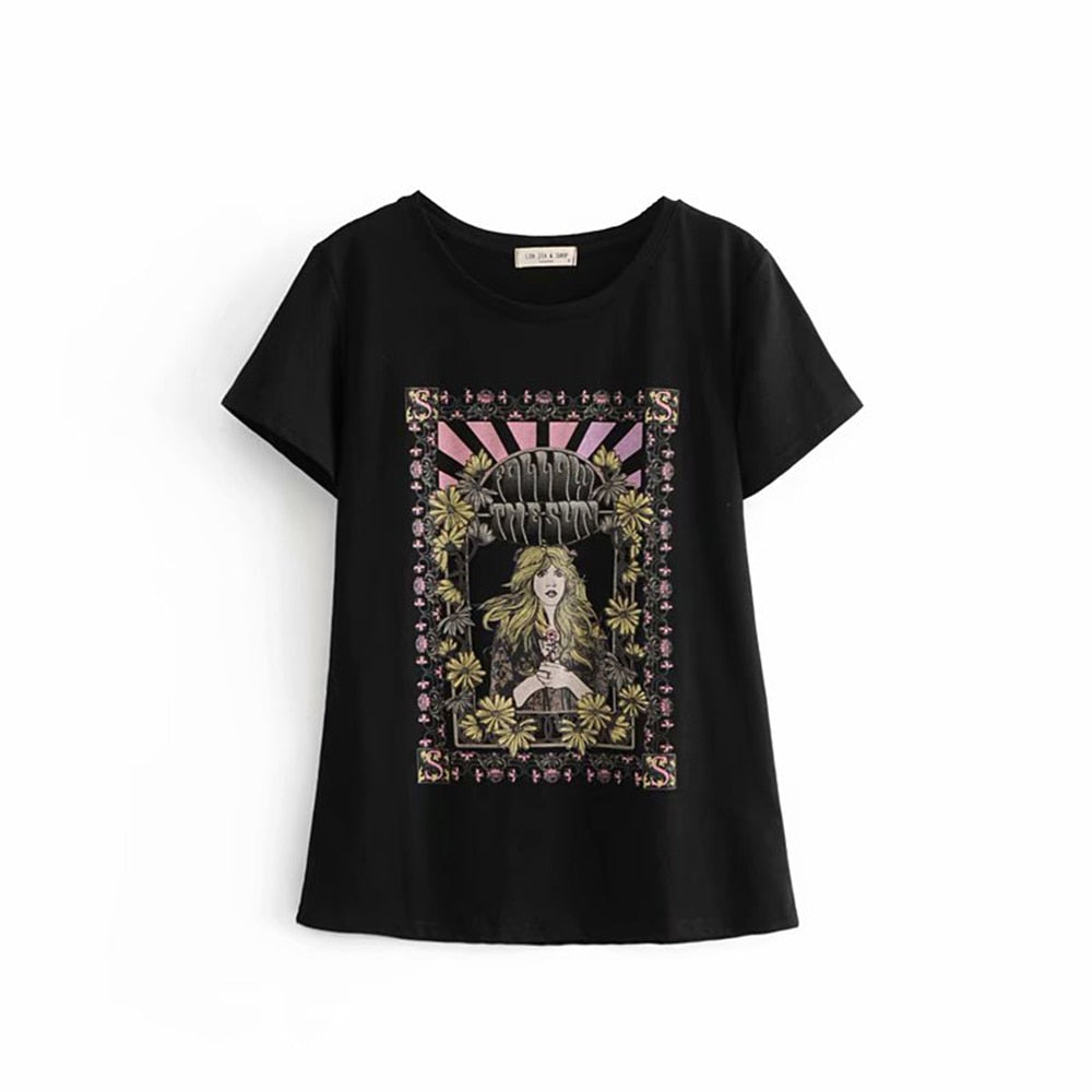 xakxx Casual Angel Black Basic Tshirt Cotton O Neck Regular Sleeve Streetwear Tees Summer Tops Women Bloggers Designer Female Vestidos