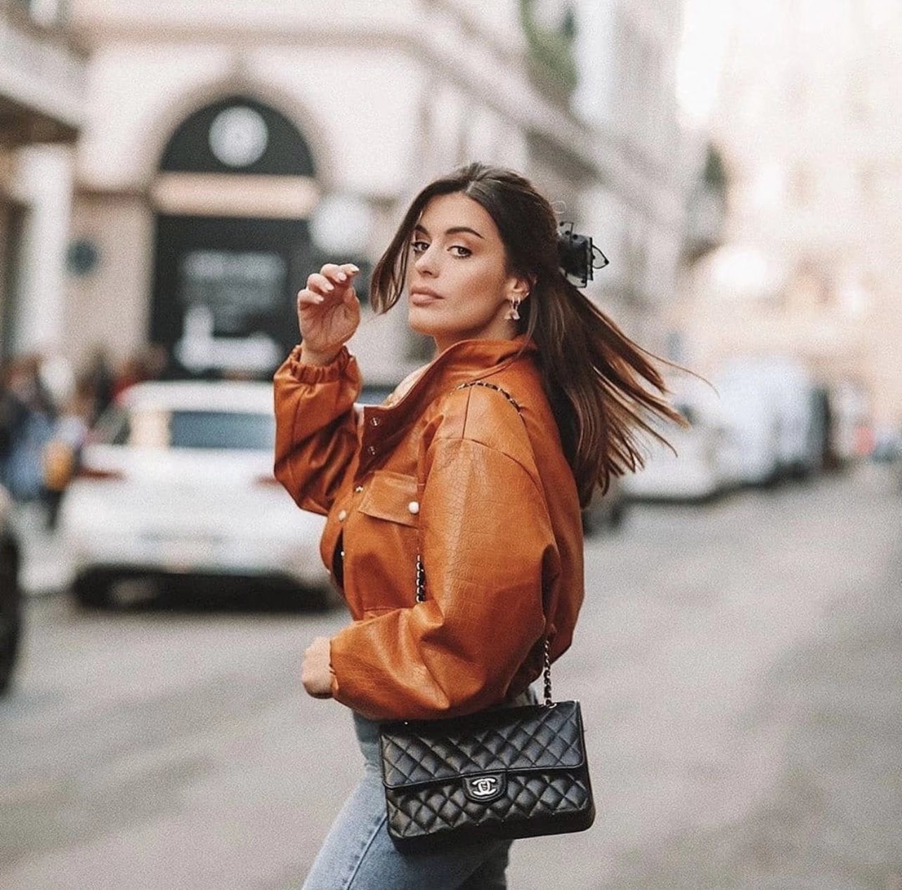 xakxx Autumn Spring Solid Casual Jacket Women Female Chic Long Sleeve PU Leather Jacket With Quilted Lining Cropped Coat Outwear