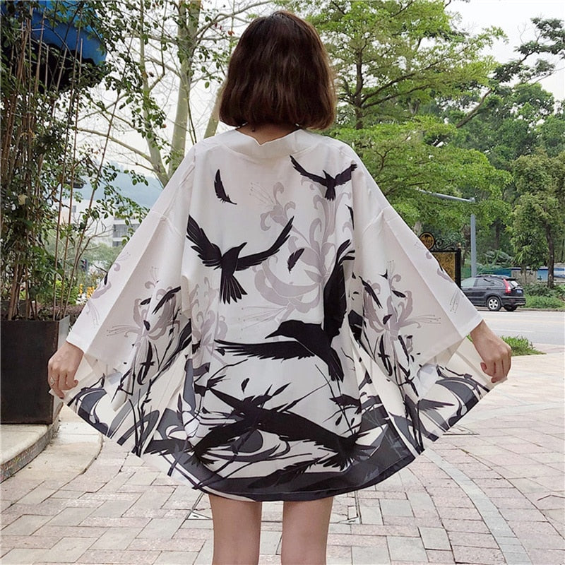 xakxx xakxx Womens tops and blouses harajuku kawaii shirt Japanese streetwear outfit kimono cardigan female yukata blouse women AA001