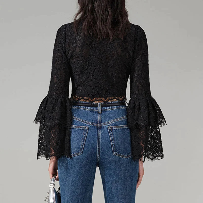 xakxx xakxx Long-sleeved Shirt Female Korean Summer Clothes Fashion Vintage Elegant and Youth