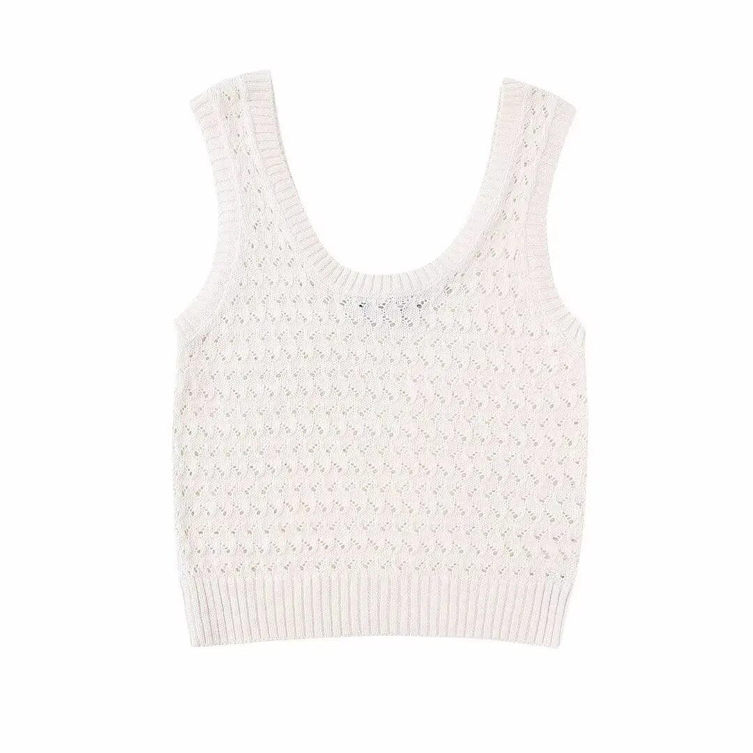 xakxx xakxx - New women's clothing Temperament Fashion Casual Sexy Slim Ruili Sweet Jacquard Mesh Pants Knit Tops