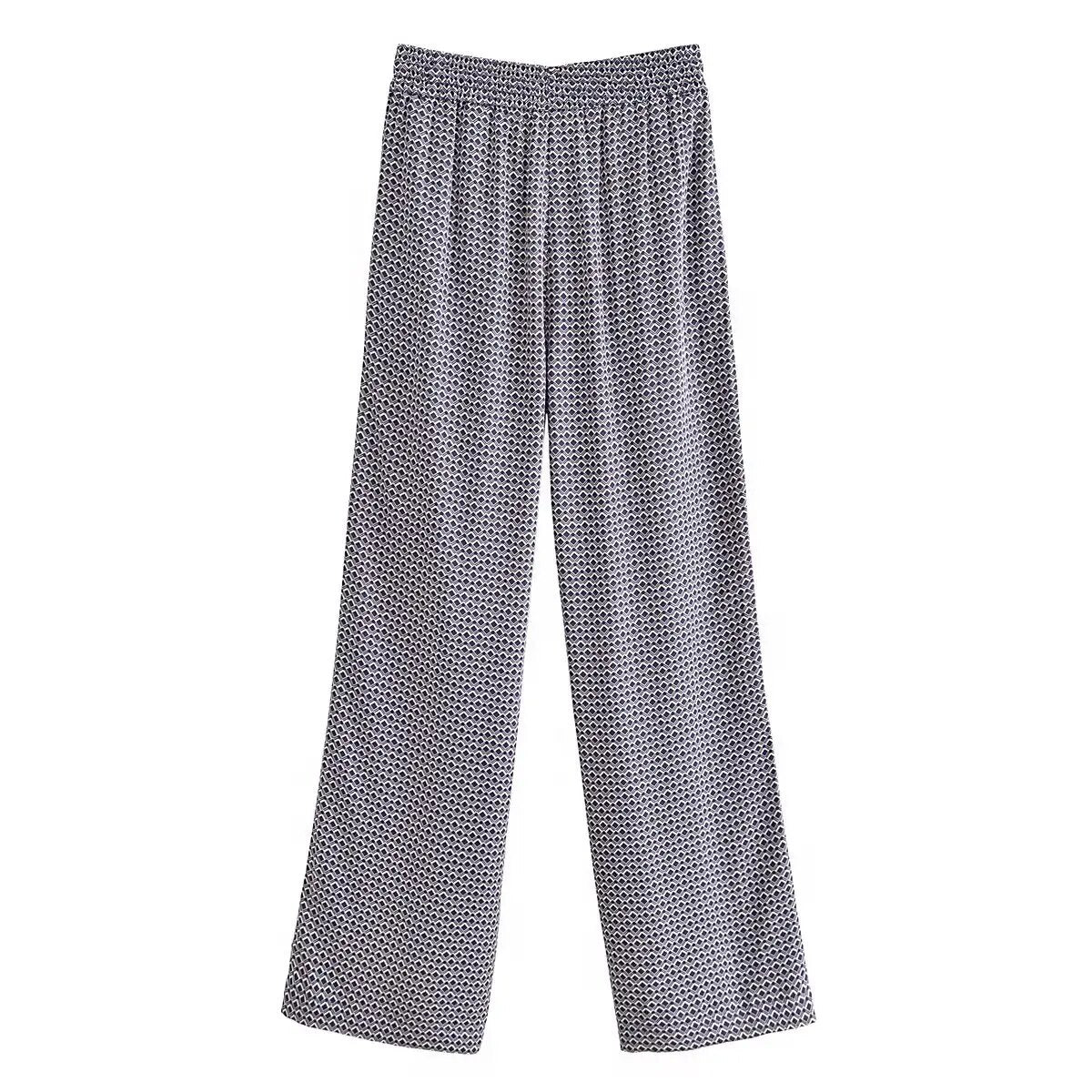 xakxx xakxx - New Women's Temperament Fashion Versatile Casual Geometric Graphic Printed Pants Shirt Set