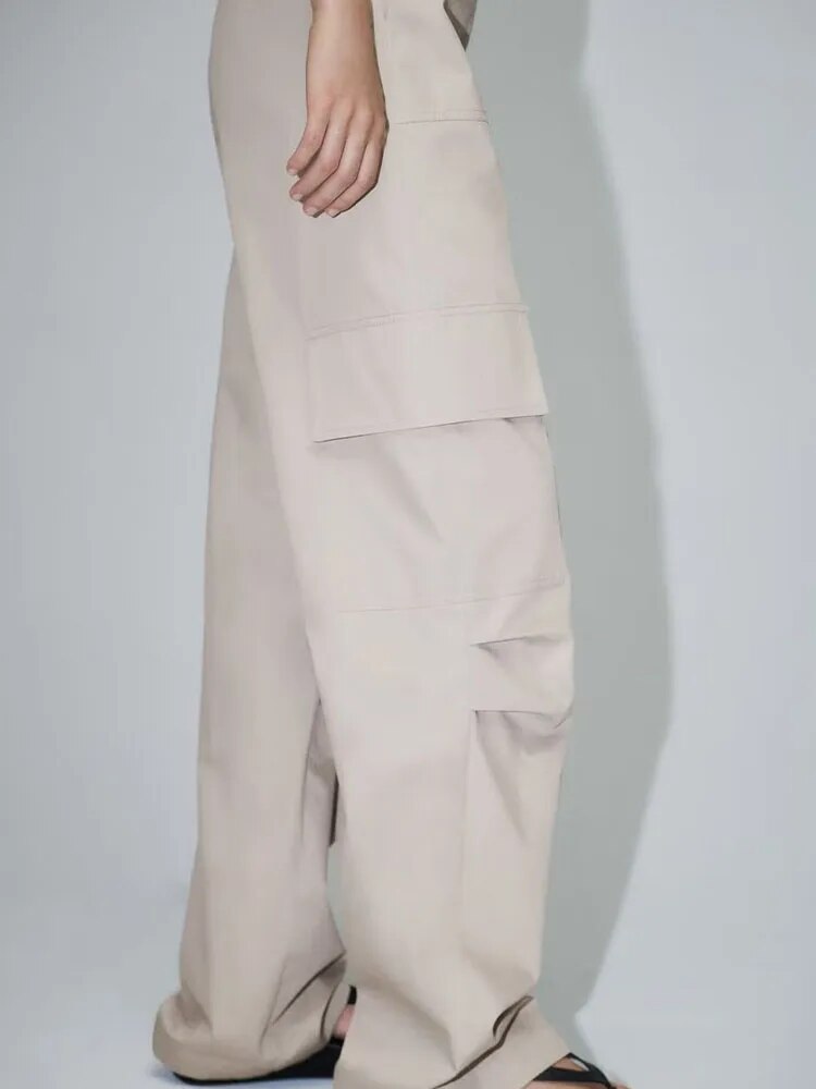 xakxx xakxx- New women's off-shoulder design, concealed zipper closure at side seam, long workwear jumpsuit