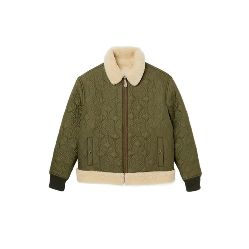 xakxx Winter Clothes Jackets Faux Lamb's Wool Quilted Embroidery Women's Coat In Promotion Clothing Cheap