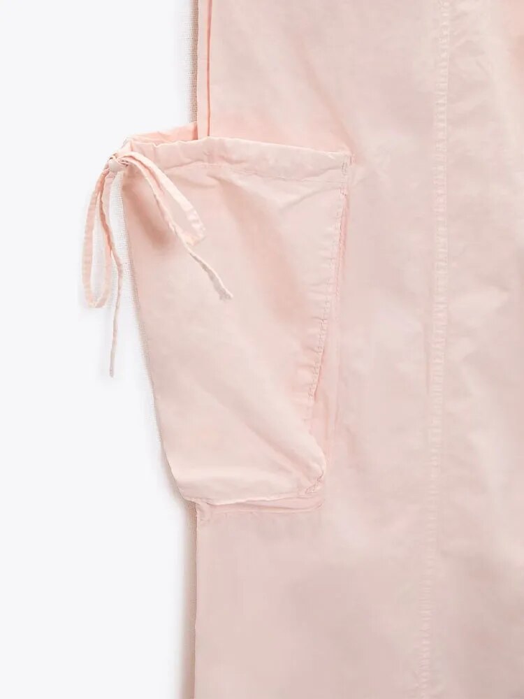 xakxx xakxx - New style women's active and casual temperament with patch pockets on the legs and adjustable trousers. Mid-rise umbrella pants