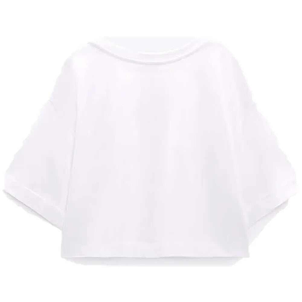 xakxx xakxx - New women's clothing temperament fashion casual sexy Ruili sweet front text embroidery printing short version T-shirt shorts