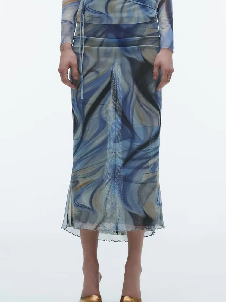 xakxx xakxx - ashion set screen printing top sets leisurely sexy Ruili high waist short skirt