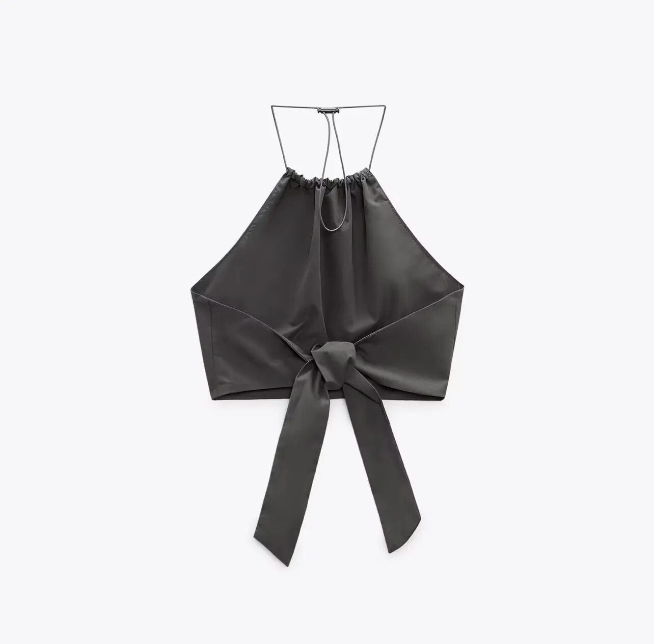 xakxx xakxx - New women's clothing, energetic temperament, fashion, casual, sexy halter collar windbreaker fabric top, nylon overalls