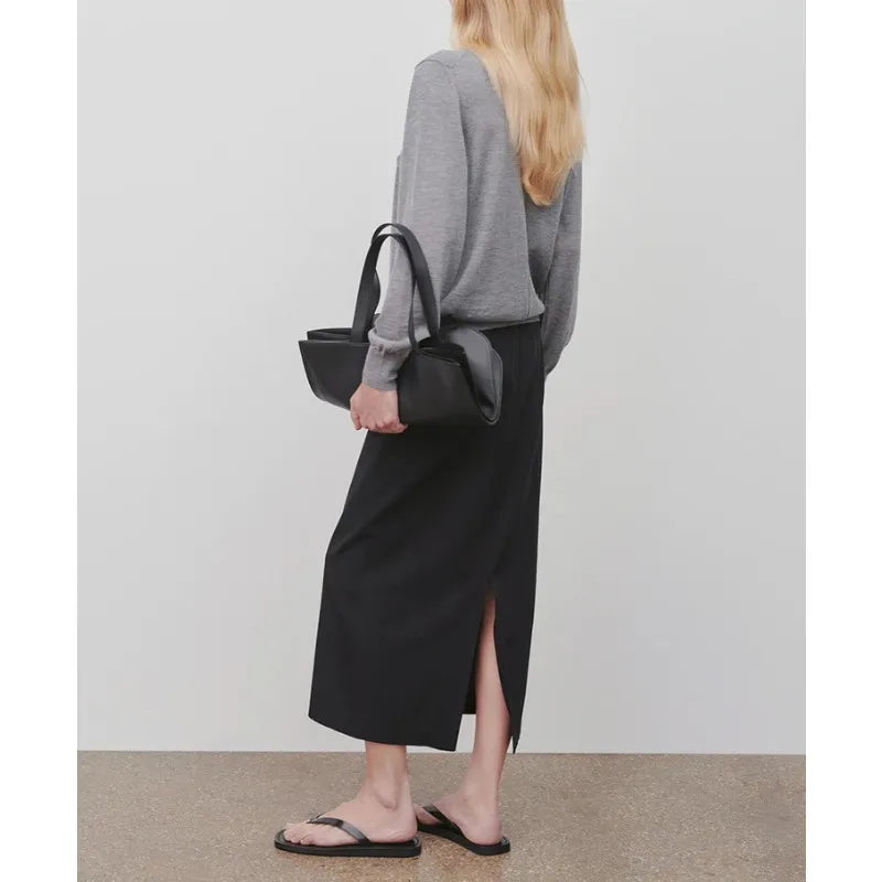 xakxx xakxx Autumn Women's Clothing High Waisted and Slimming Aesthetic Female Skirts