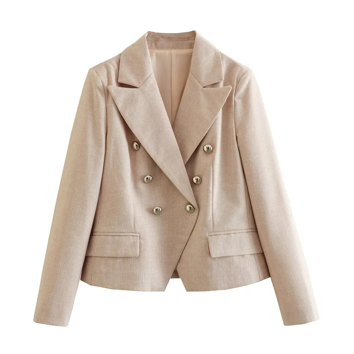 xakxx xakxx - New Women's Temperament Fashion Casual Ruili Retro Women's Texture Double breasted Suit Coat