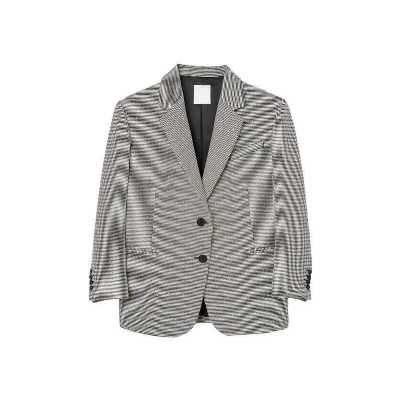 xakxx Fall Women's Jacket Plaid Loose Blazer Top Coat Especially Female for Winter New In Outerwears