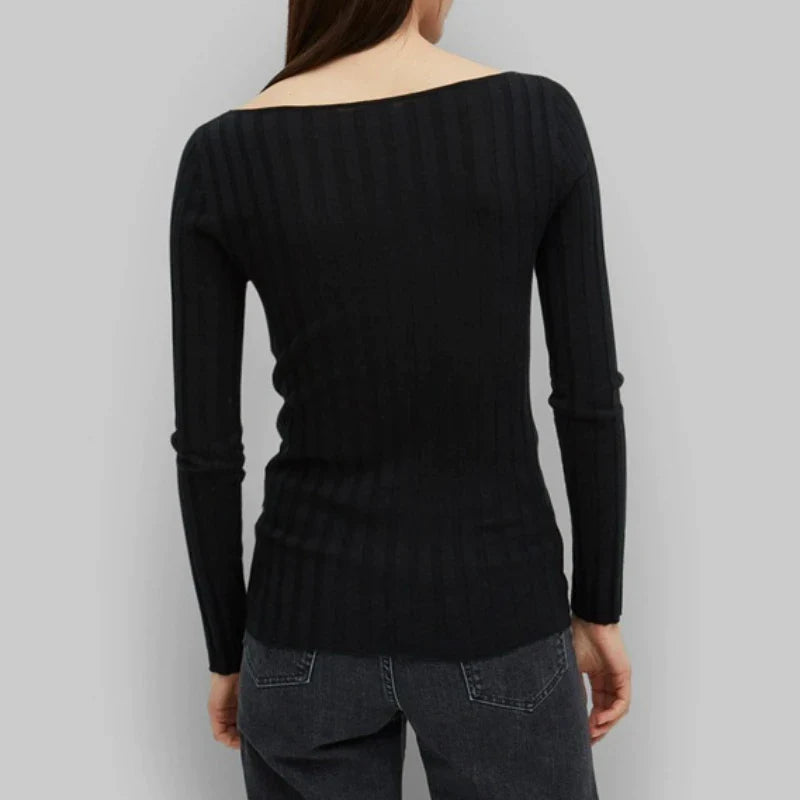 xakxx xakxx Women's Undershirt Winter Female Clothing Casual Slim Long Sleeve Knit Sweater Pullover