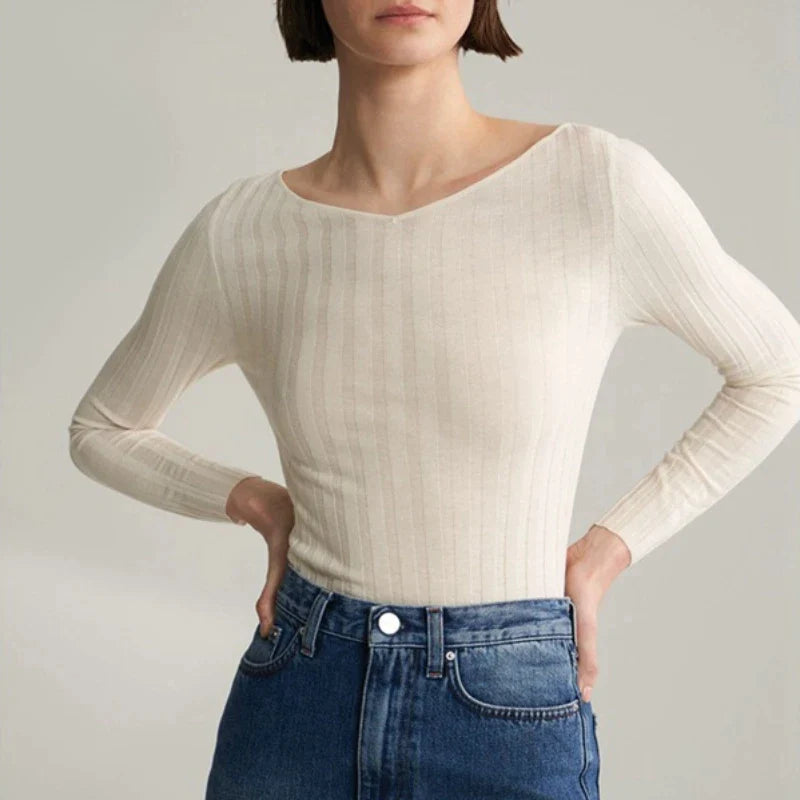xakxx xakxx Women's Undershirt Winter Female Clothing Casual Slim Long Sleeve Knit Sweater Pullover