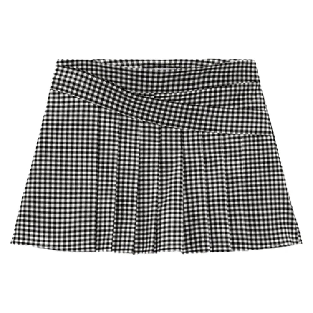 xakxx xakxx - Women's wear new spring and summer new new women's wear black and white small plaid short suit coat A-line short skirt pant