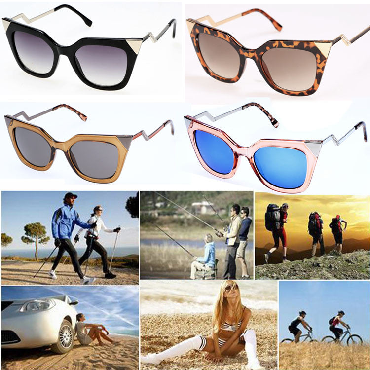 xakxx Women's Retro Square Frame Big Lens Eyewear Shades Sunglasses