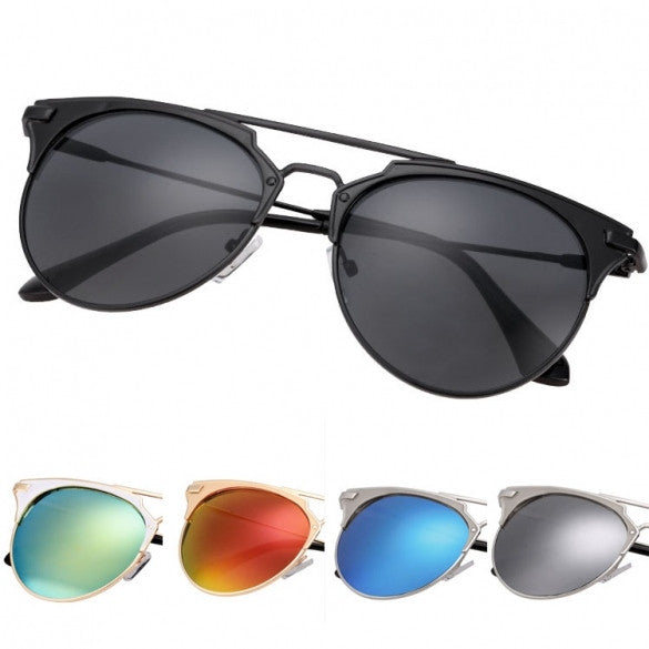 xakxx Women's European Style Metal Frame Big Lens Eyewear Shades Sunglasses