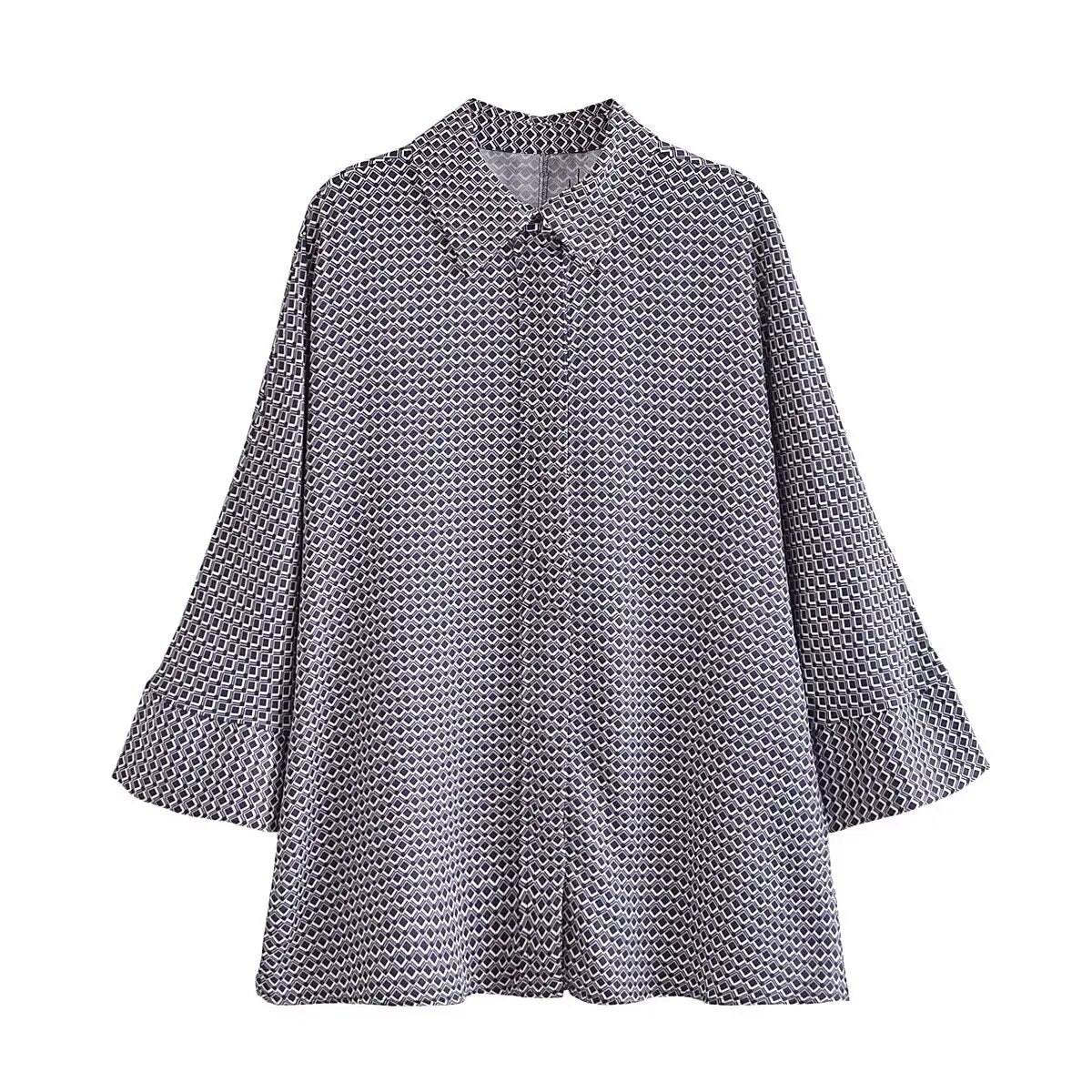 xakxx xakxx - New Women's Temperament Fashion Versatile Casual Geometric Graphic Printed Pants Shirt Set
