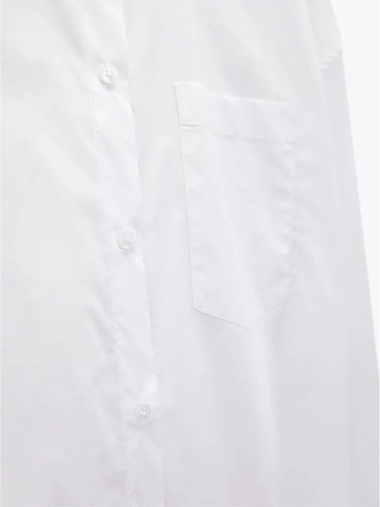 xakxx xakxx - New women's temperament fashion casual Ruili sweet elegant white loose casual lapel long-sleeved shirt