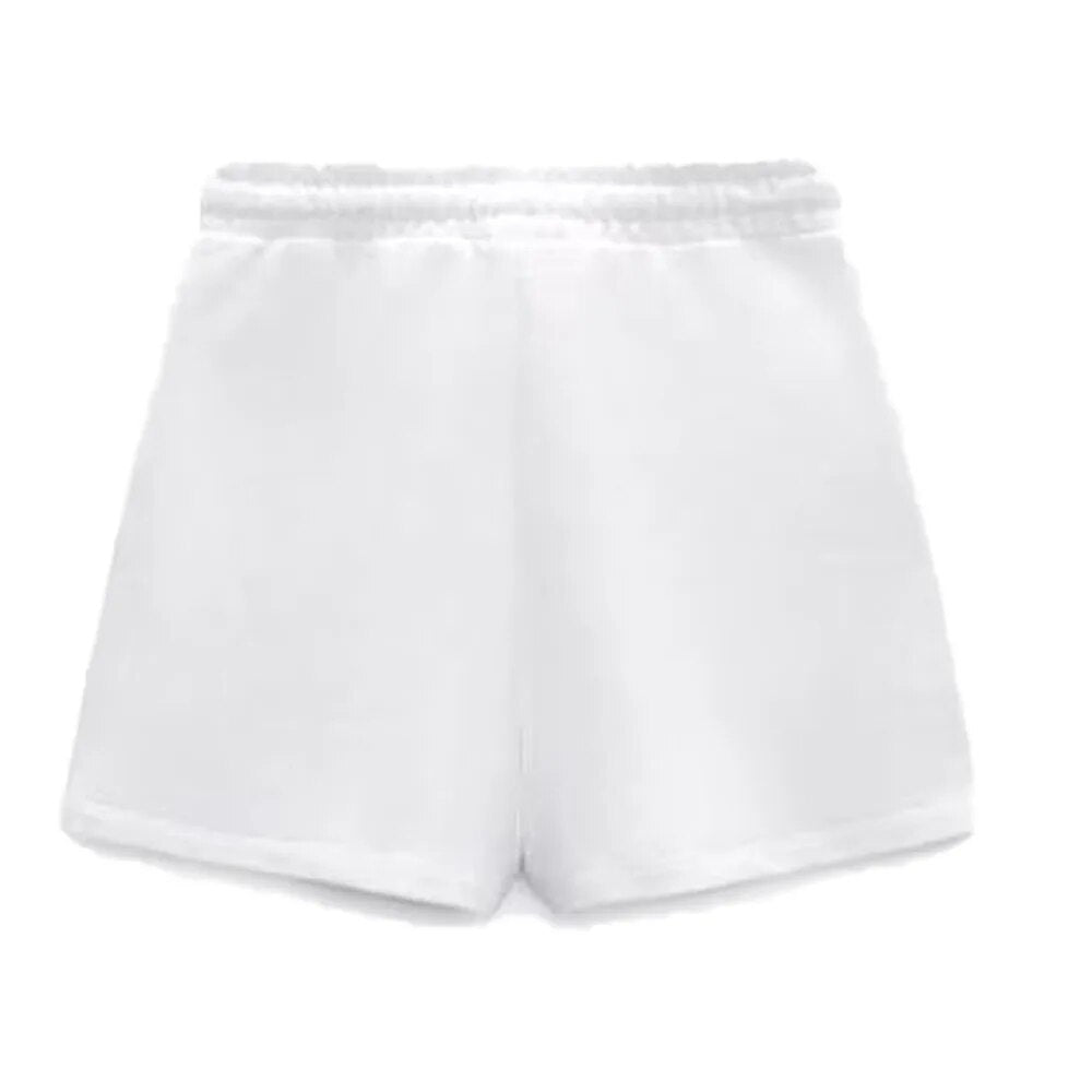 xakxx xakxx - New women's clothing temperament fashion casual sexy Ruili sweet front text embroidery printing short version T-shirt shorts