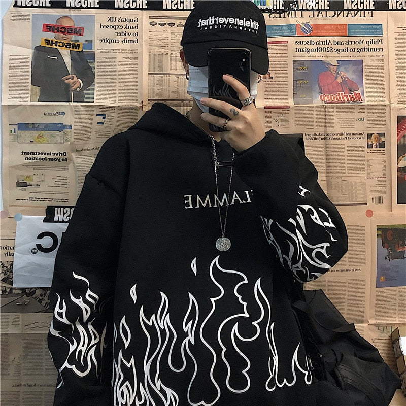 xakxx Men's Hoodies Hip Hop Skeleton Print Long Sleeve Oversized Sweatshirts Tops Y2k Gothic Grunge Zip Up Hoodie Jacket Streetwear