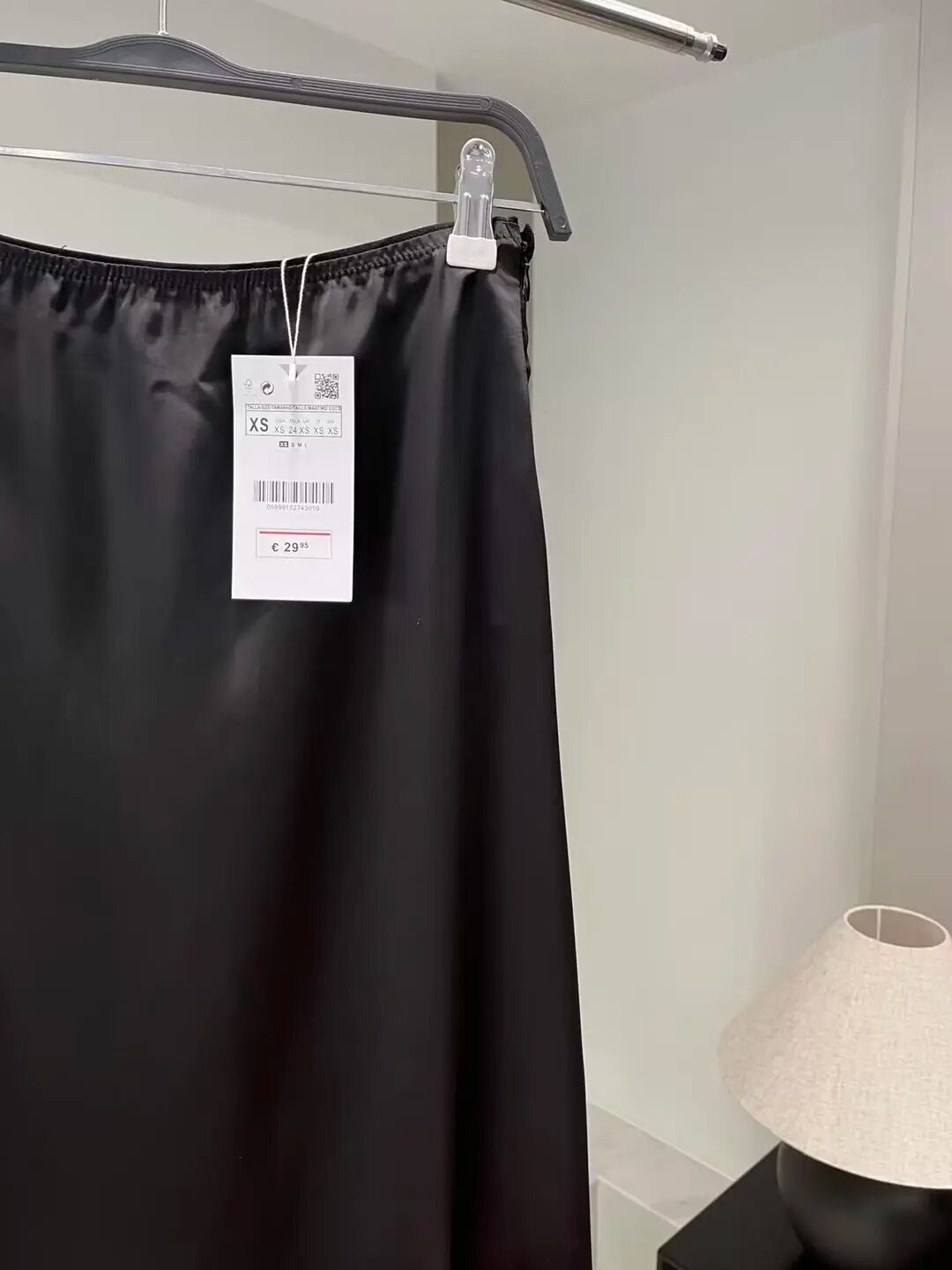xakxx- Autumn new women's clothing Temperament fashion casual character meets silk satin texture high waist dress