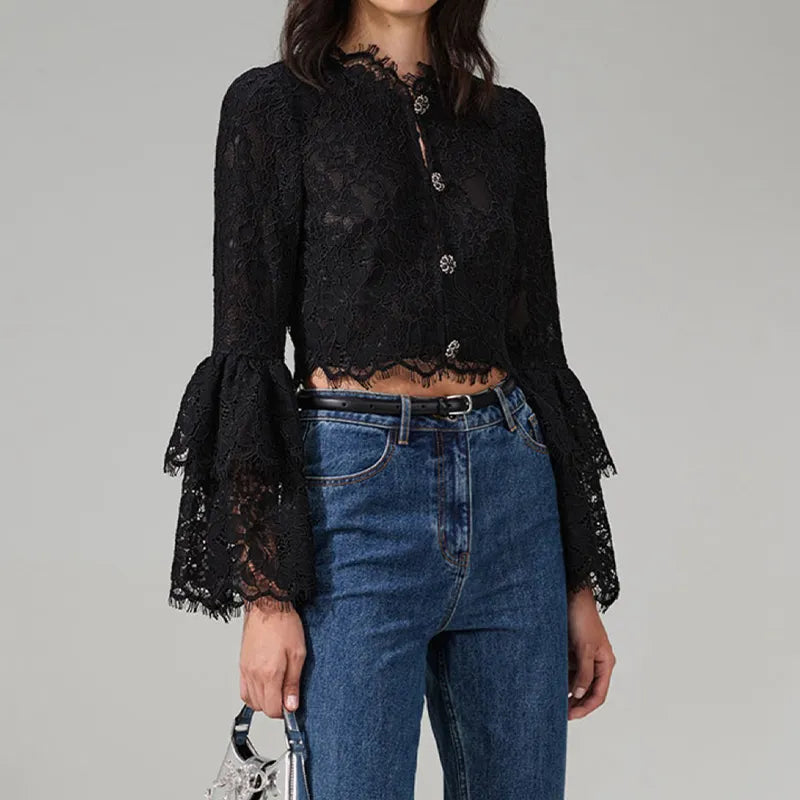 xakxx xakxx Long-sleeved Shirt Female Korean Summer Clothes Fashion Vintage Elegant and Youth