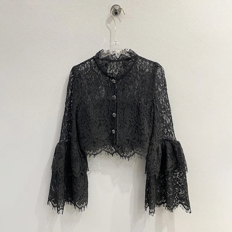 xakxx xakxx Long-sleeved Shirt Female Korean Summer Clothes Fashion Vintage Elegant and Youth