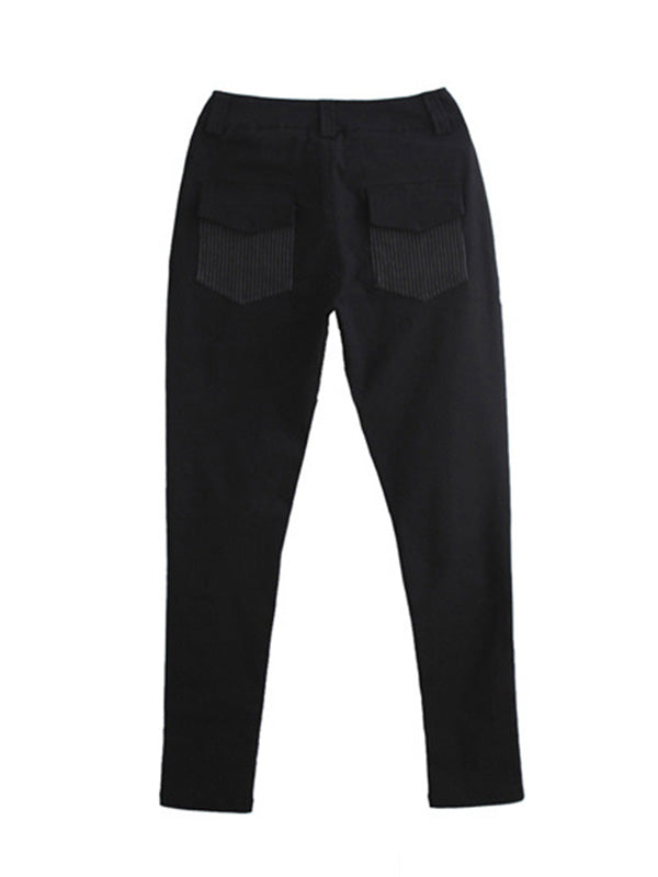 xakxx Original Cool Split-Joint With Pockets Zipper Casual Pants Bottoms