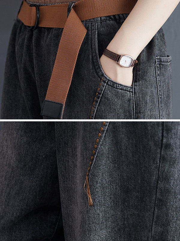 xakxx Original Solid Elasticity Jean Pants
