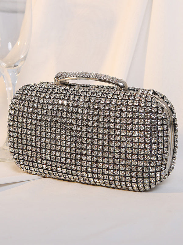 xakxx Chains Rhine Stones Handbags