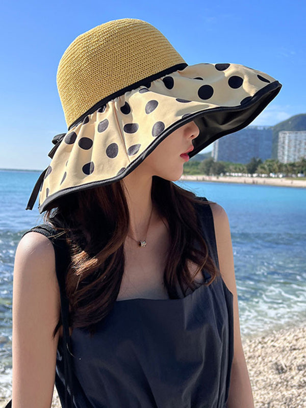 xakxx Original Sun Protection Polka-Dot Fisherman Hat