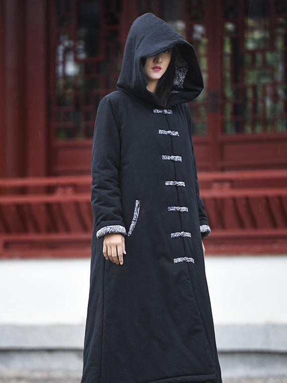 xakxx Original Vintage Ramie Cape Cotton-padded Clothes