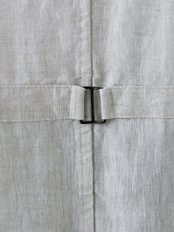 xakxx Simple Loose V-Neck Solid Color Vest