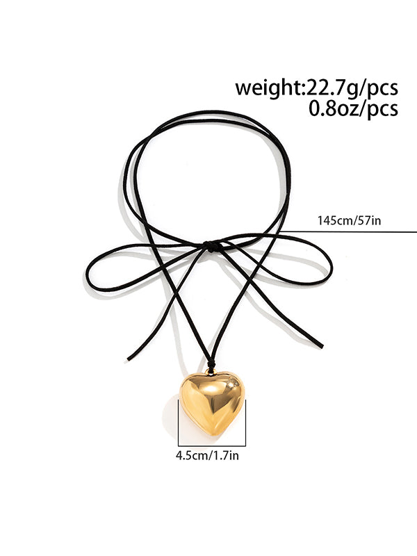 xakxx Alloy Heart Shape Necklaces Accessories