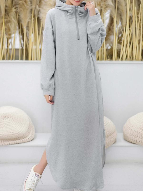 xakxx Simple Loose 2 Colors Long Dress