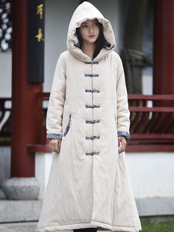 xakxx Original Vintage Ramie Cape Cotton-padded Clothes
