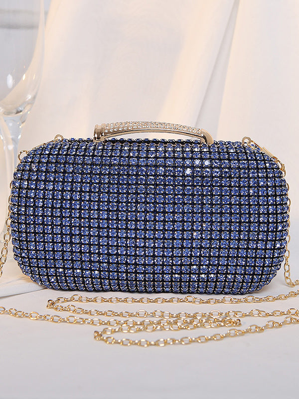 xakxx Chains Rhine Stones Handbags