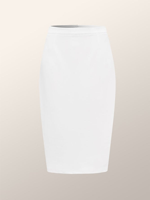 xakxx High Waisted Solid Color Zipper Skirts