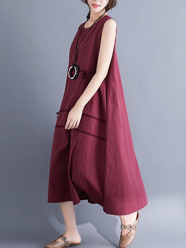 xakxx Casual Sleeveless A-line Long dress