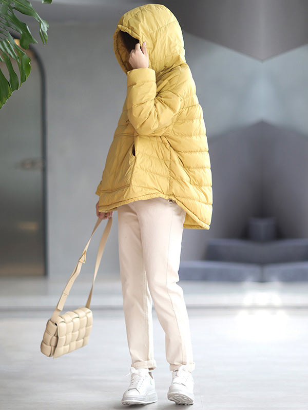 xakxx Original Solid Hooded Duck Down Coat