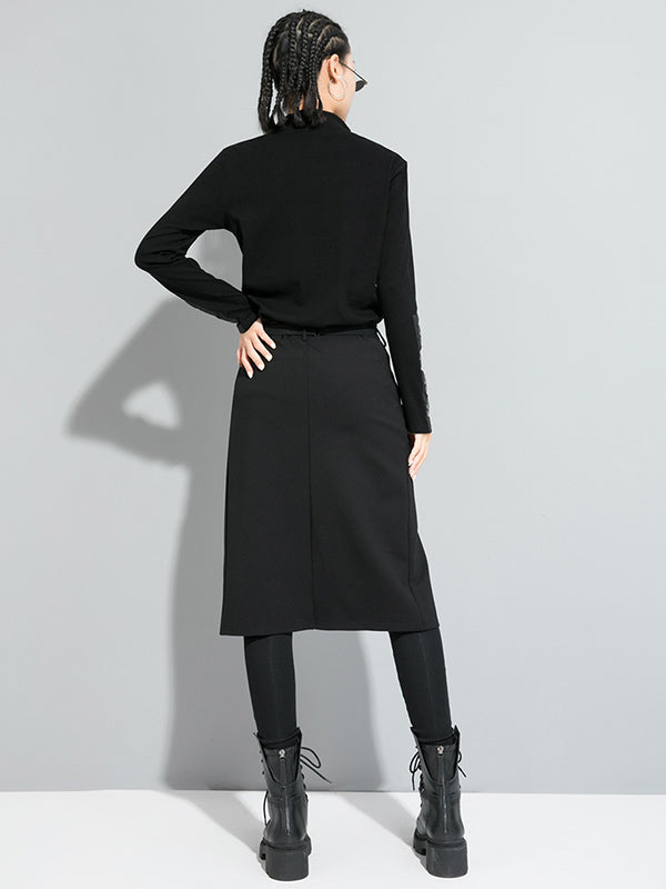 xakxx False Two Solid Split-Joint Culotte