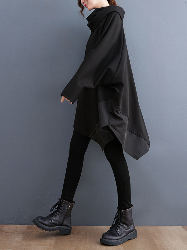 xakxx Original Loose Irregular Zipper Long Sleeves Sweatshirt