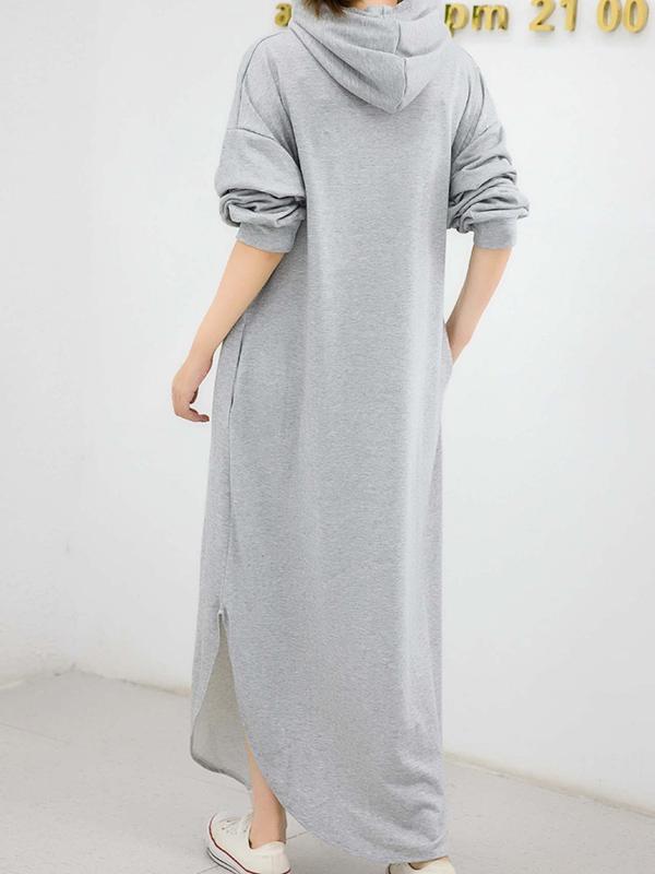 xakxx Simple Loose 2 Colors Long Dress