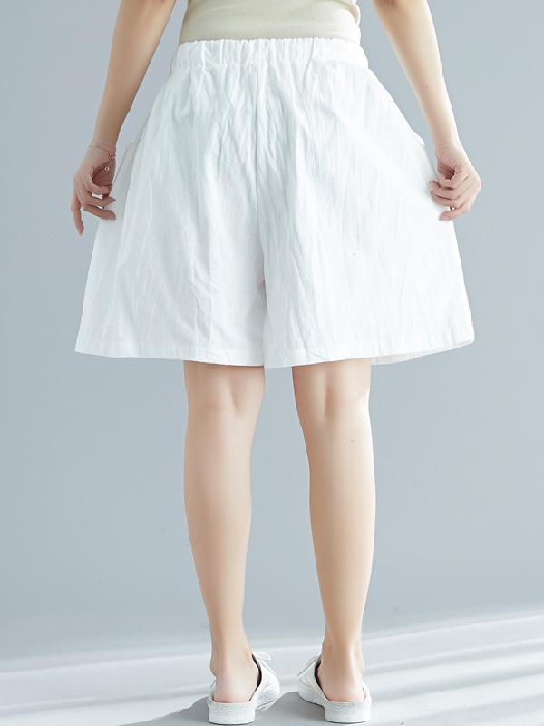 xakxx Loose Solid Wide Leg Pants