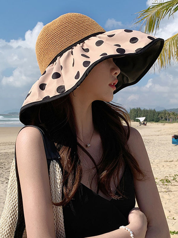 xakxx Original Sun Protection Polka-Dot Fisherman Hat